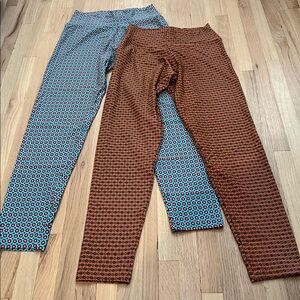 Liquido Patterned Yoga Leggings Set